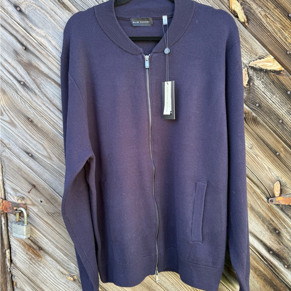 Elie Tahari Blue Sweater for Men
